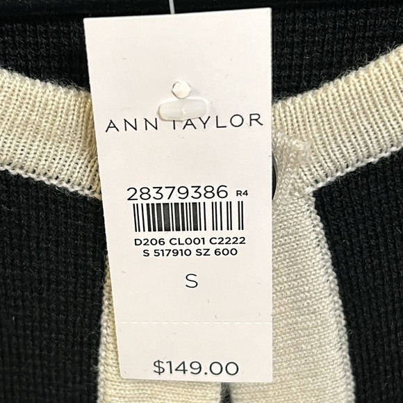 Ann Taylor Tipped Cardigan NWT - Picture 7 of 8